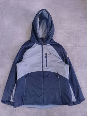 Reebok WOMEN'S Two-Tone Blue Hooded Jacket
